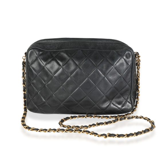 Chanel Vintage Black Quilted Lambskin Camera Bag - Picture 3 of 8